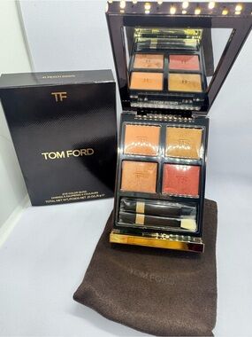Tom Ford Eye Color Quad in Peach Dawn — Peach, Gold, Coral & Warm Bronze Shades